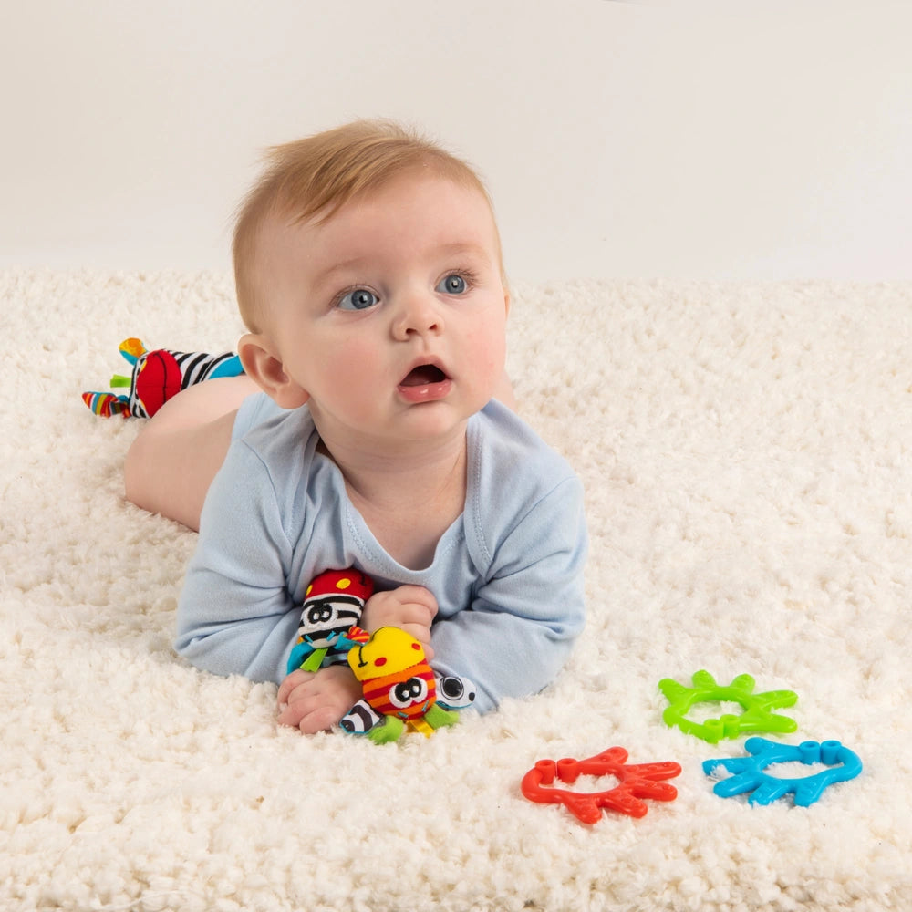 Playgro Jungle Friends Teething Toys And Rattles Gift Set