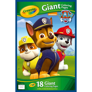 Crayola Giant Colouring Pages Paw Patrol