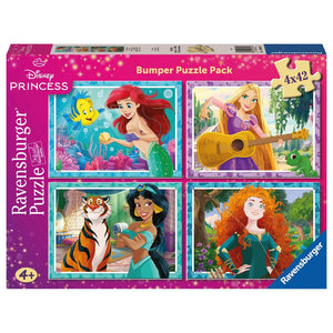 Disney Princess 4X 42Pc Jigsaw Puzzle Bumper Pack
