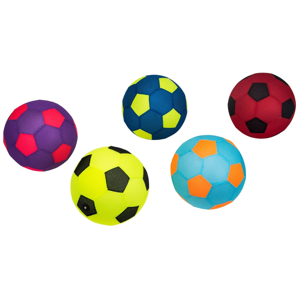 Football Size 5 Inflatable Mesh Assortment