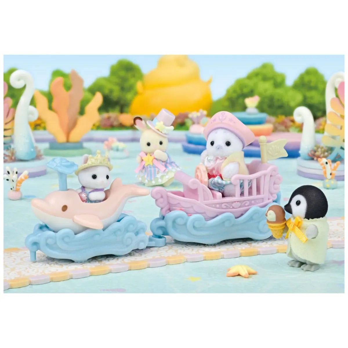 Sylvanian Families Amusement Park Ride Set - Ride The Waves