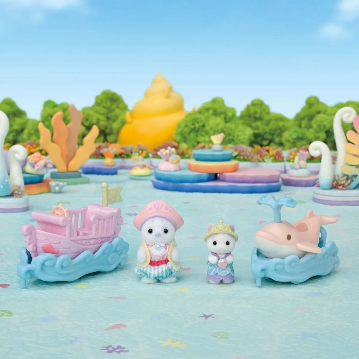 Sylvanian Families Amusement Park Ride Set - Ride The Waves