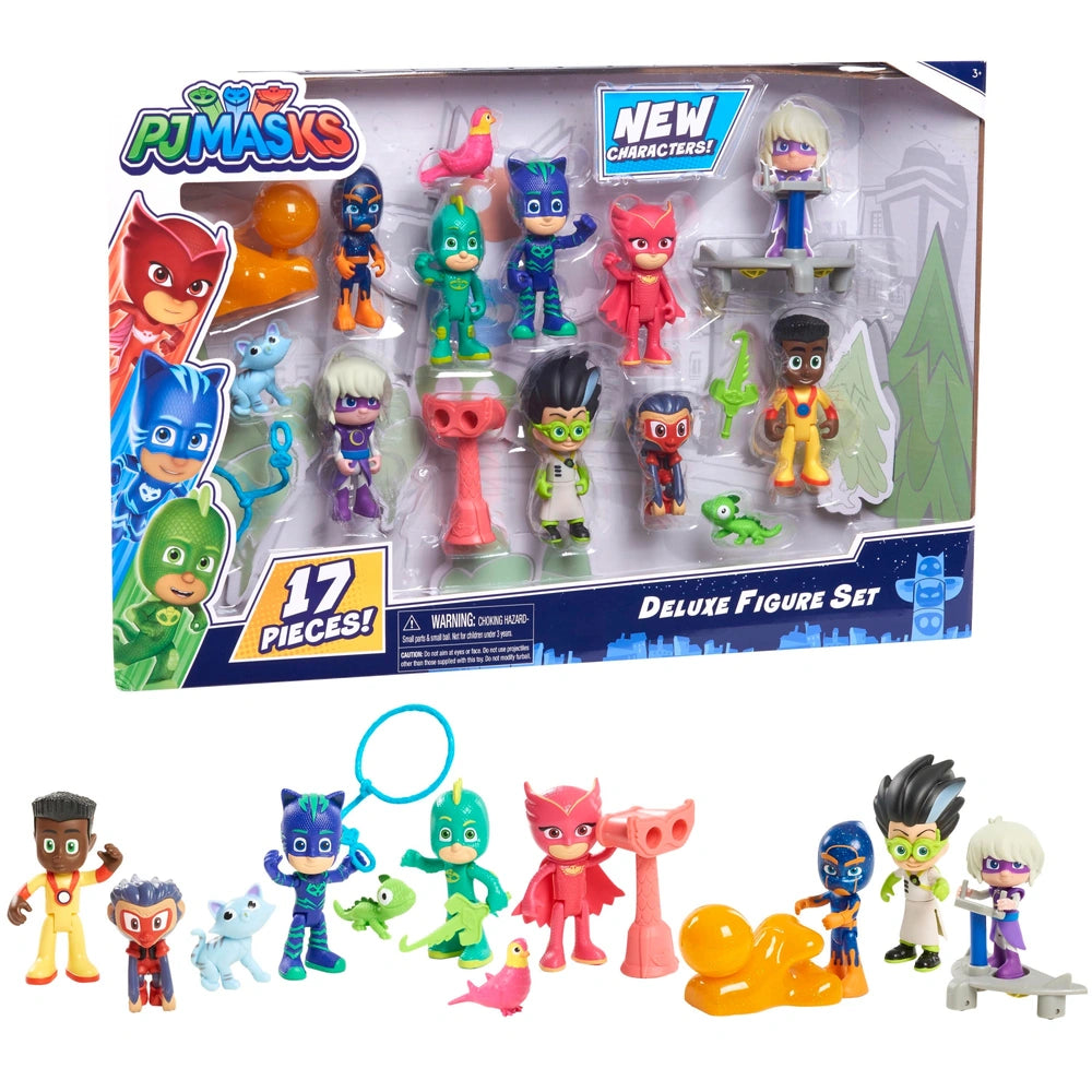 Pj Masks Action Figures Deluxe Pack With Accessories