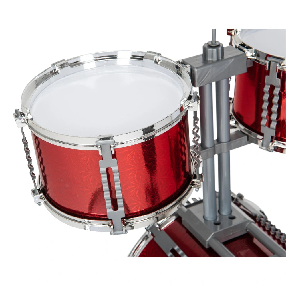 Rockstar Junior Drum Kit Red 7 Piece Set