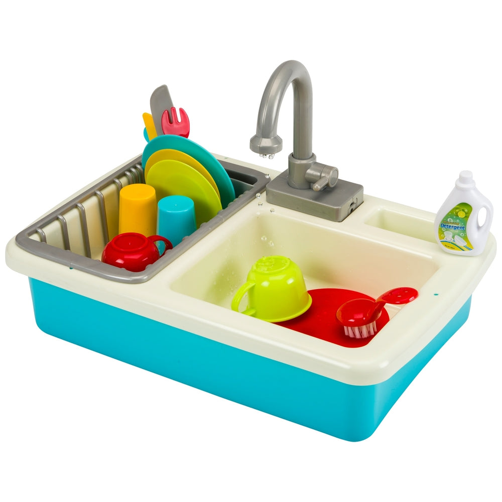 Kitchen Corner Play Kitchen Sink Wash-Up Playset 20 Pieces