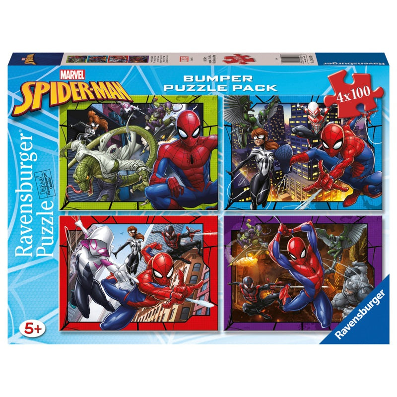 Spider-Man 4 X 100Pc Bumper Pack