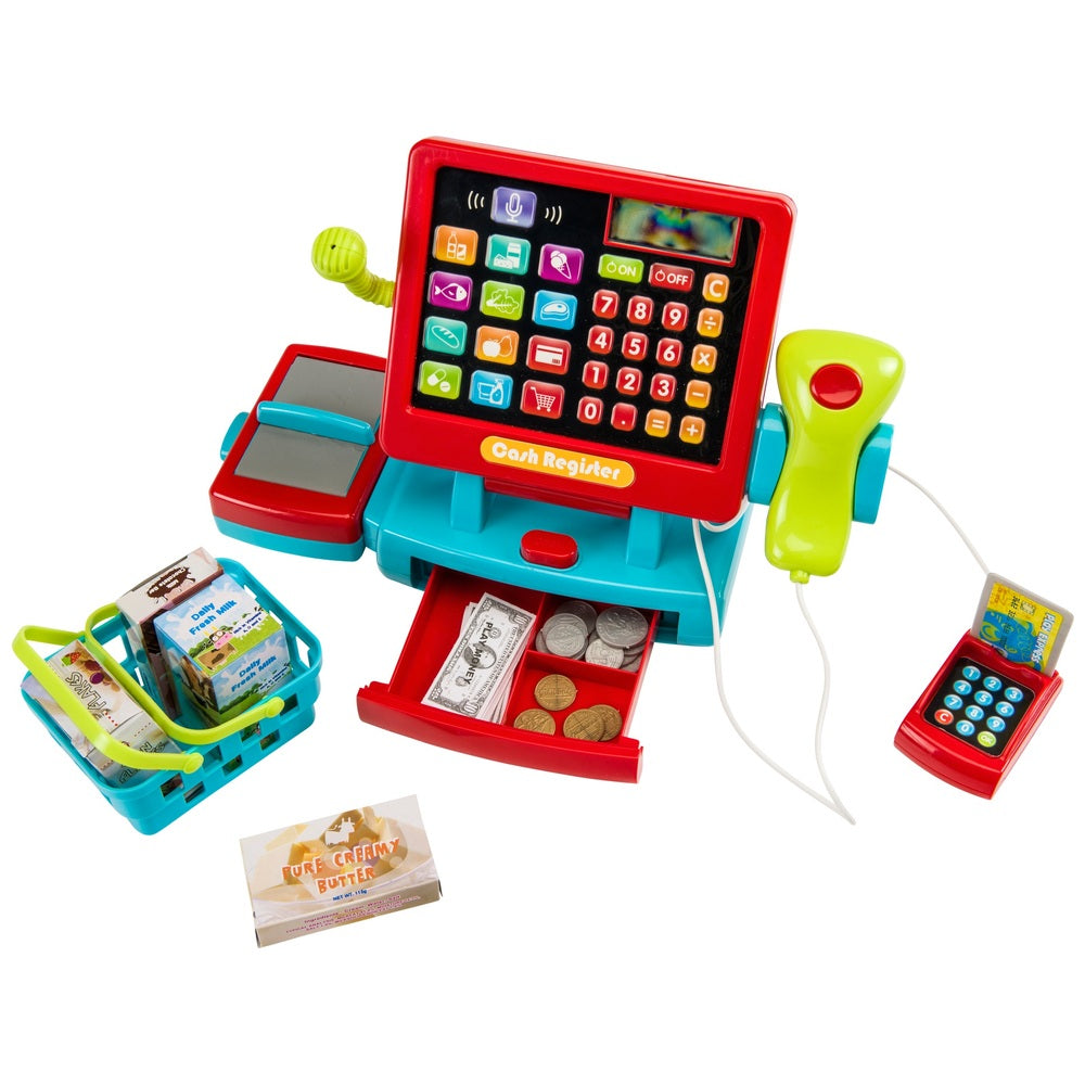 Touch And Count Supermarket Till Red/Blue