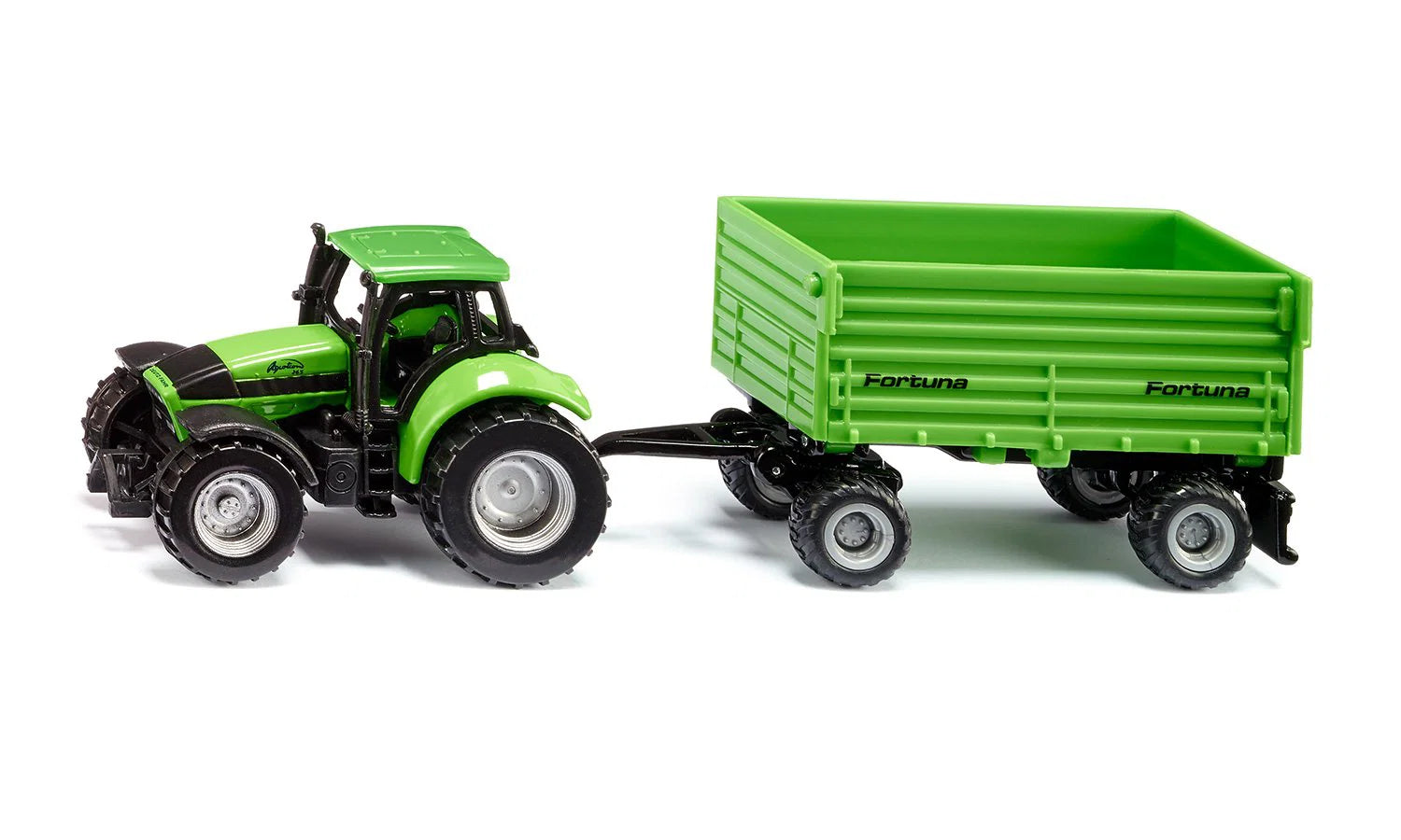 Siku 1:87 Deutz-Fahr With Fortuna 4-Wheel-Trailer