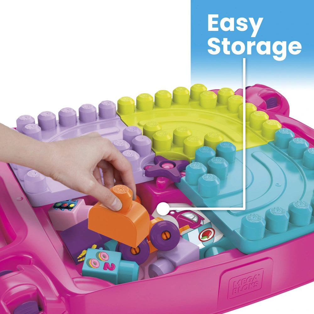 Mega Bloks Build 'N Learn Table Pink
