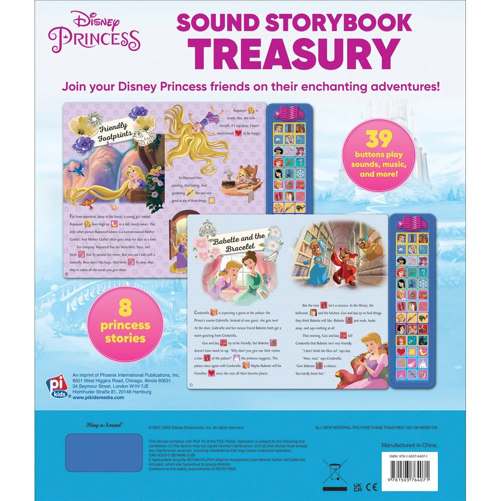 Disney Princess Sound Storybook Treasury Interactive Book