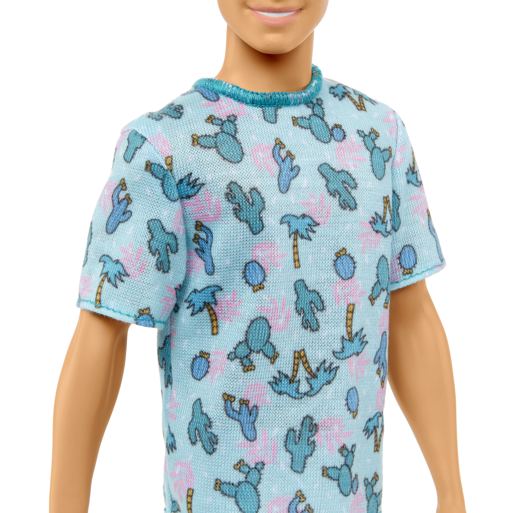 Ken Fashionista Doll 211 With Blonde Hair And Cactus Tee
