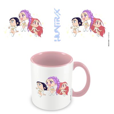 K-Pop Demon Hunters Huntrix Chibi Pink Coloured Inner Pod Mug
