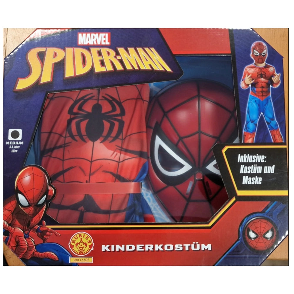 Marvel Spider-Man Costume And Mask Dress-Up Set 5-6 Years