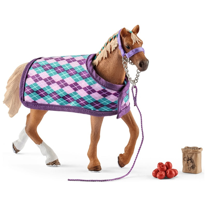 Schleich Horse Club English Thoroughbred With Blanket 42360