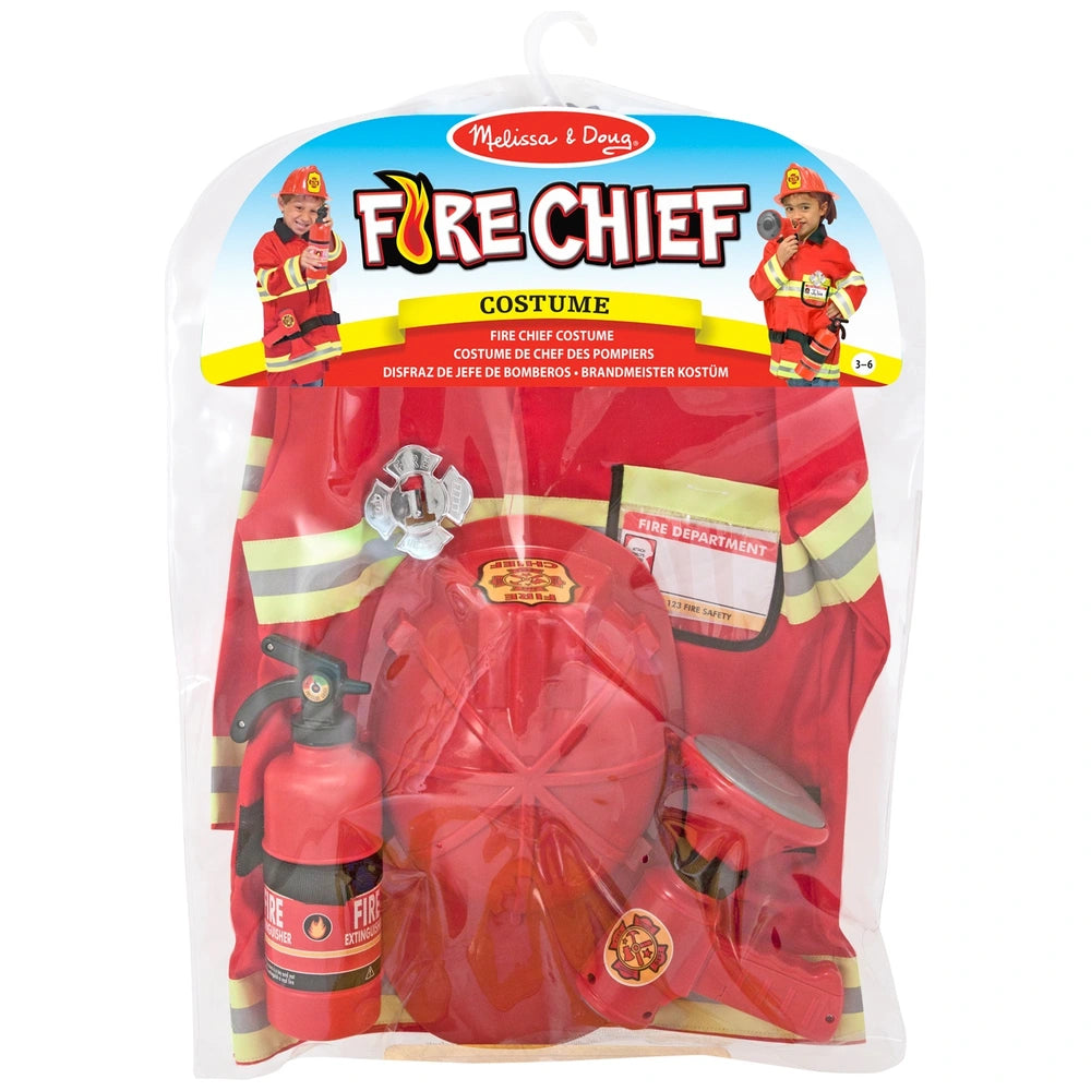 Melissa & Doug Costume Fire Chief Dress-Up Set