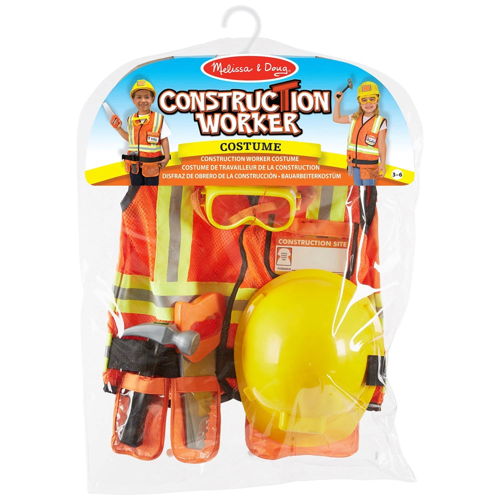 Melissa & Doug Costume Construction Worker Dress-Up Set