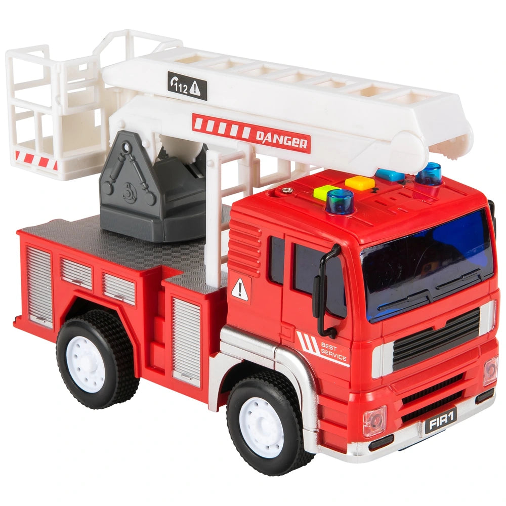 Super Wheelz Small Light And Sounds Fire Engine