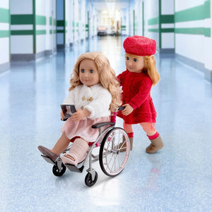 Our Generation Care Set With Foldable Wheelchair