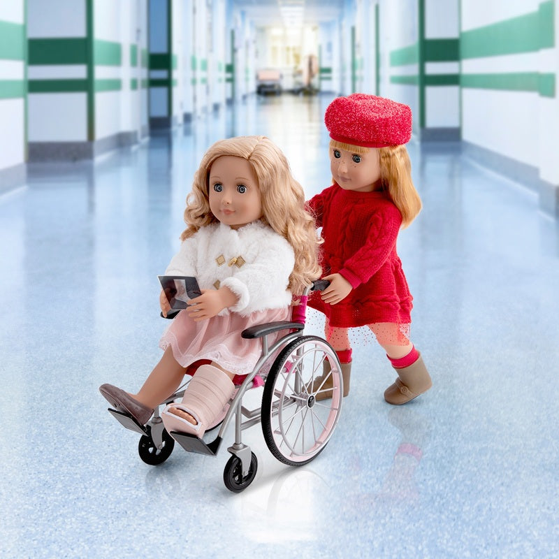 Our Generation Care Set With Foldable Wheelchair