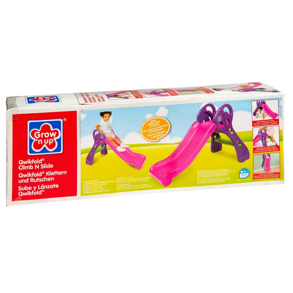 Grow'n Up Qwikfold Climb 'N' Slide Pink