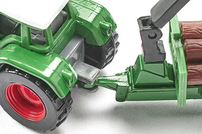 Siku Fendt Tractor With Forestry Trailer 1:87 Scale