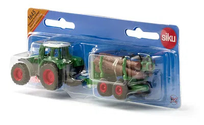 Siku Fendt Tractor With Forestry Trailer 1:87 Scale