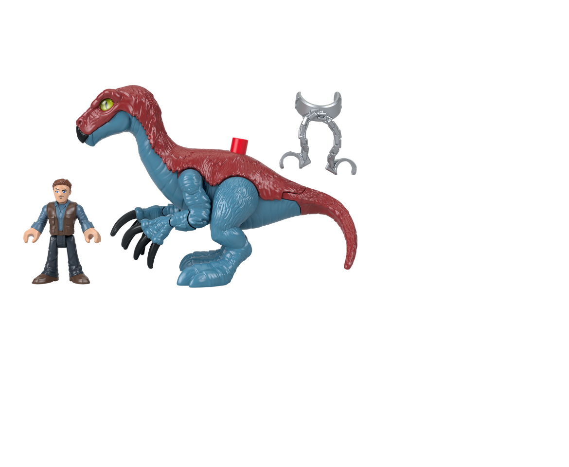 Imaginext Jurassic World Dominion Owen & Therizinosaurus Dinosaur Figures