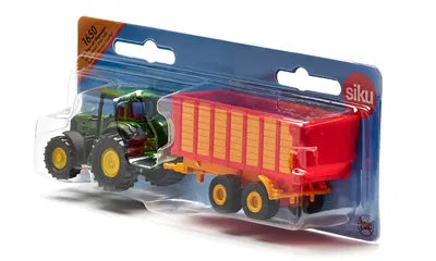 Siku Claas Tractor With Silage Trailer 1:87
