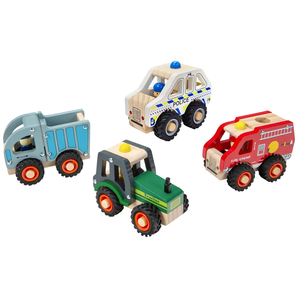 Squirrel Play Wooden Vehicles Assortment