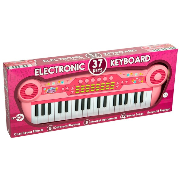 37 Key Electronic Keyboard Pink