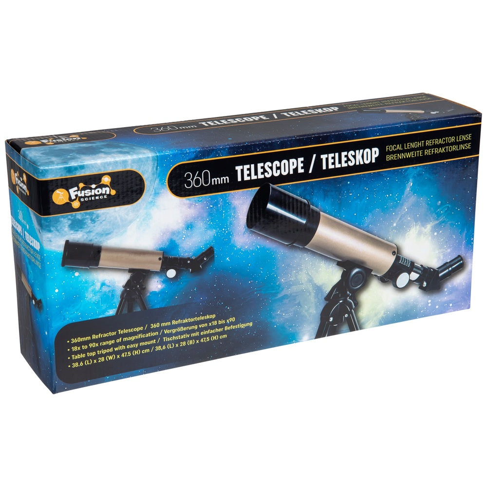 Fusion Science 360Mm Refractor Telescope (Land & Sky)