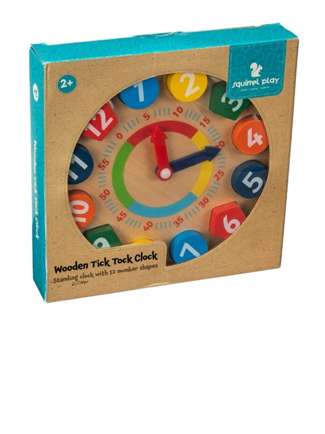 Squirrel Play Wooden Tick Tock Clock