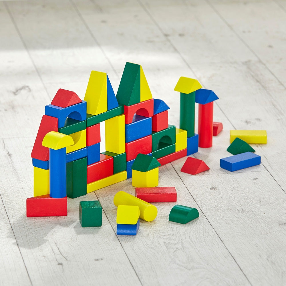 50 Wooden Building Blocks