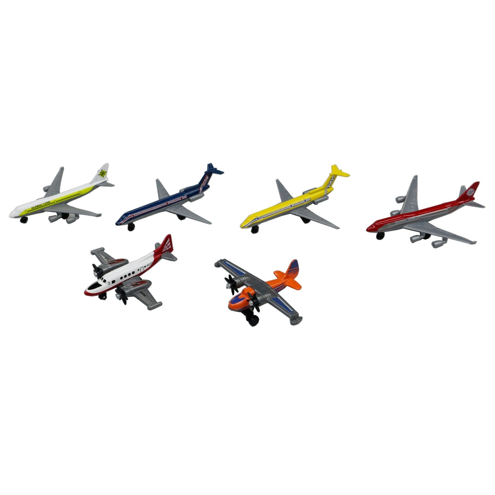 Super Wheelz 6 Pack Diecast Aeroplanes