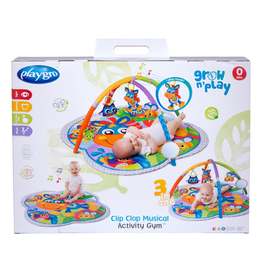 Playgro Clip Clop Activity Gym With Music