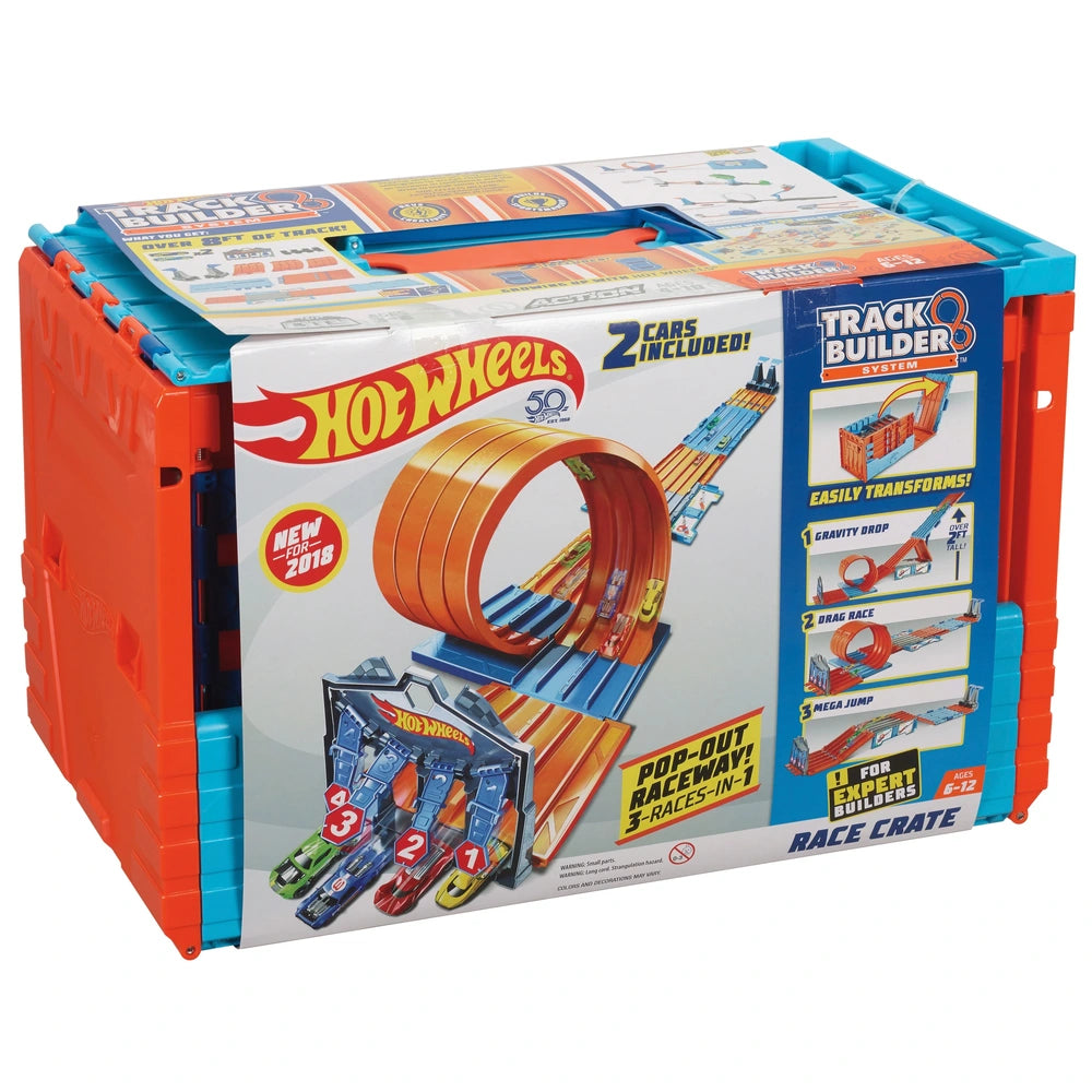 Hot Wheels Track Builder System Race Crate Toy Cars Playset