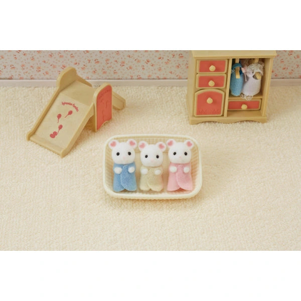 Sylvanian Families Marshmallow Mouse Triplets