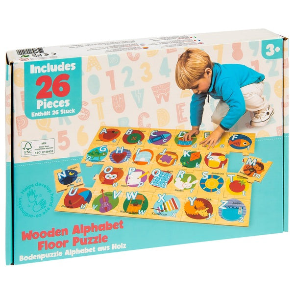 Wooden Alphabet Floor Puzzle