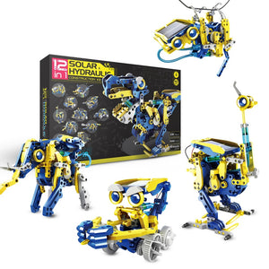 Build Your Own 12 In 1 Solar Hydraulic Construction Kit