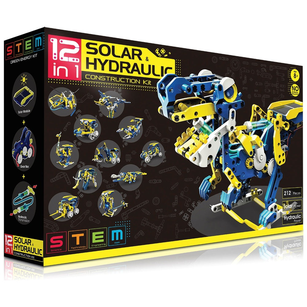 Build Your Own 12 In 1 Solar Hydraulic Construction Kit