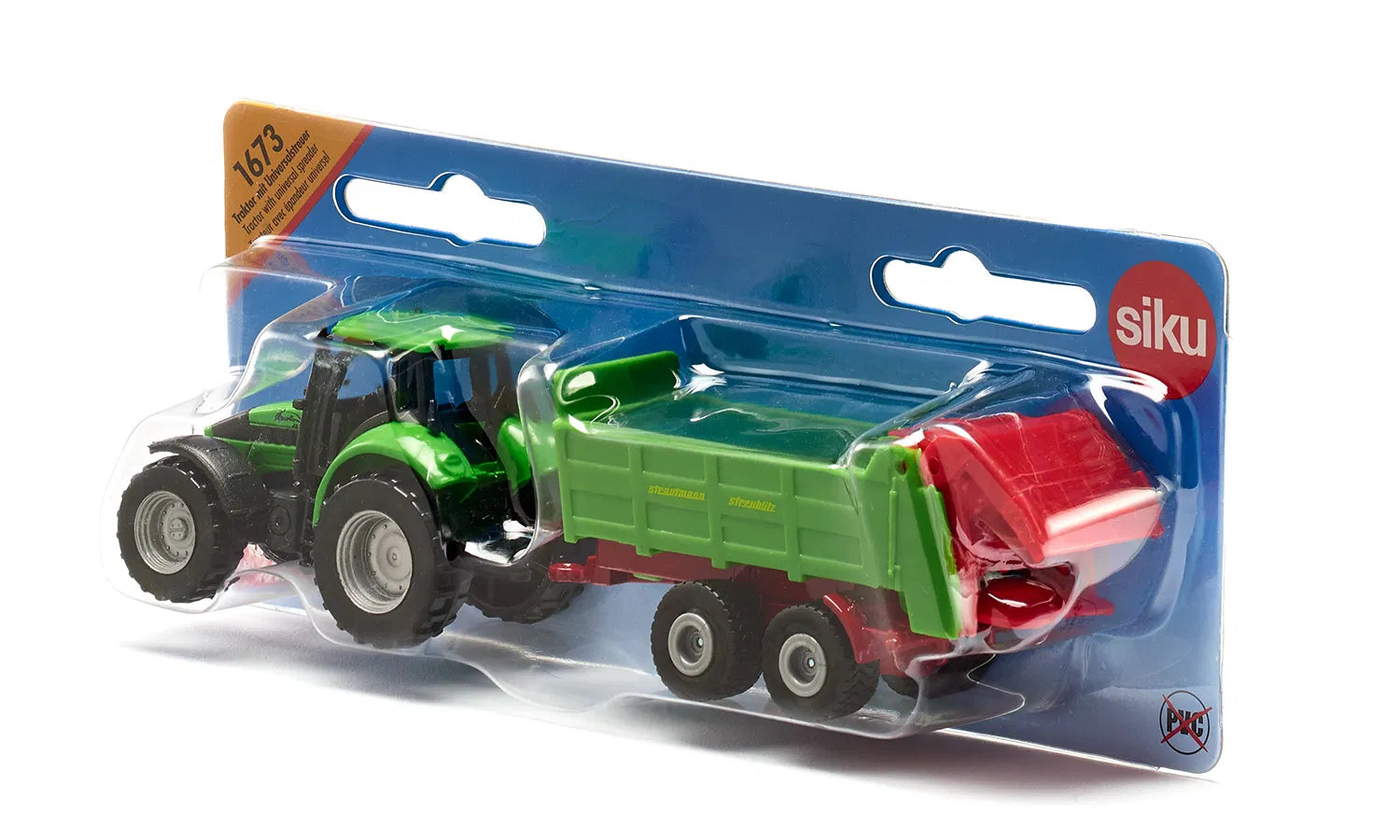 Siku Deutz-Fahr With Universal Strautmann Manure Spreader