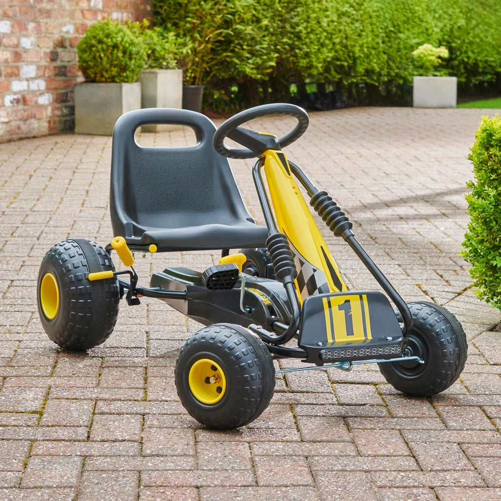 Go Racing Go Kart Black And Yellow