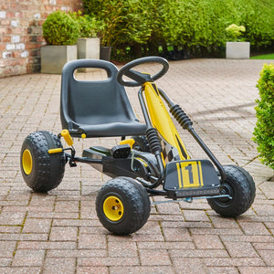 Go Racing Go Kart Black And Yellow