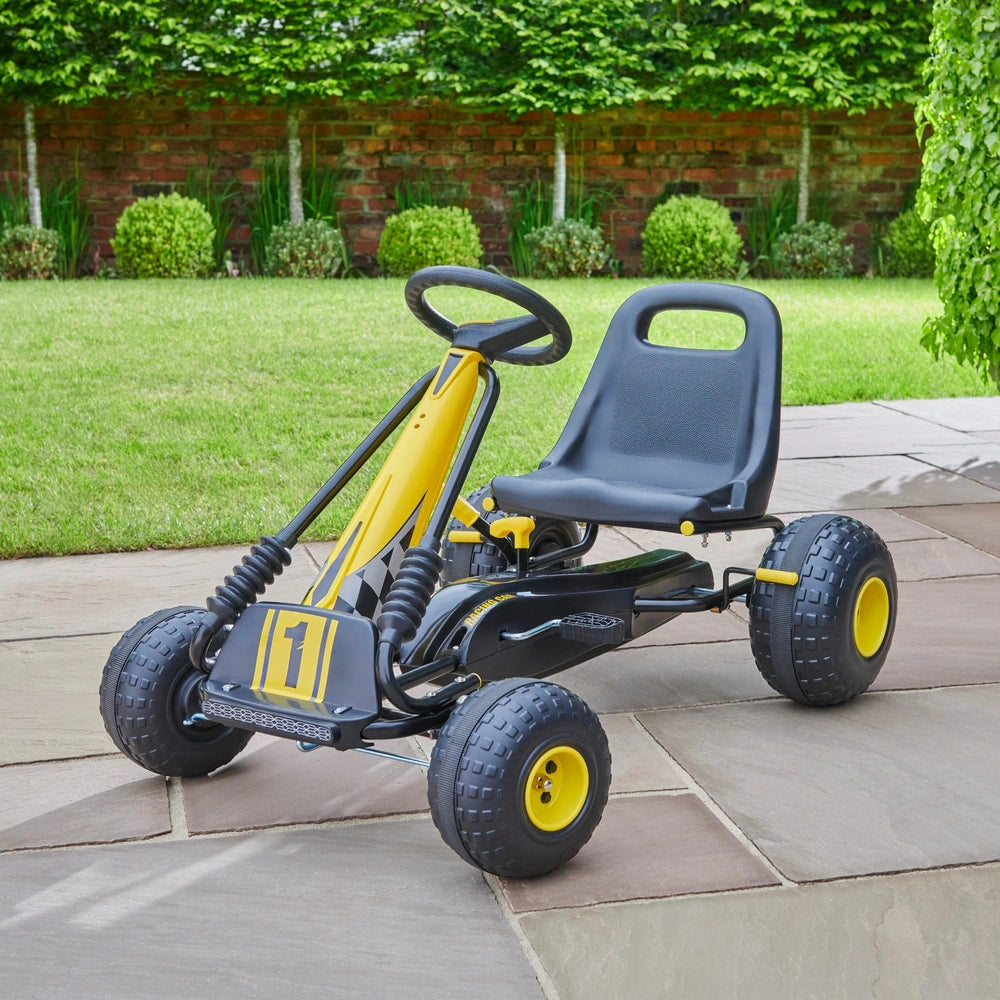 Go Racing Go Kart Black And Yellow