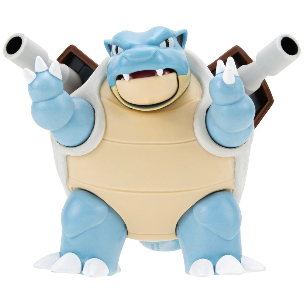 Pokémon 4.5-Inch Blastoise Battle Figure With Water Missile Cannon