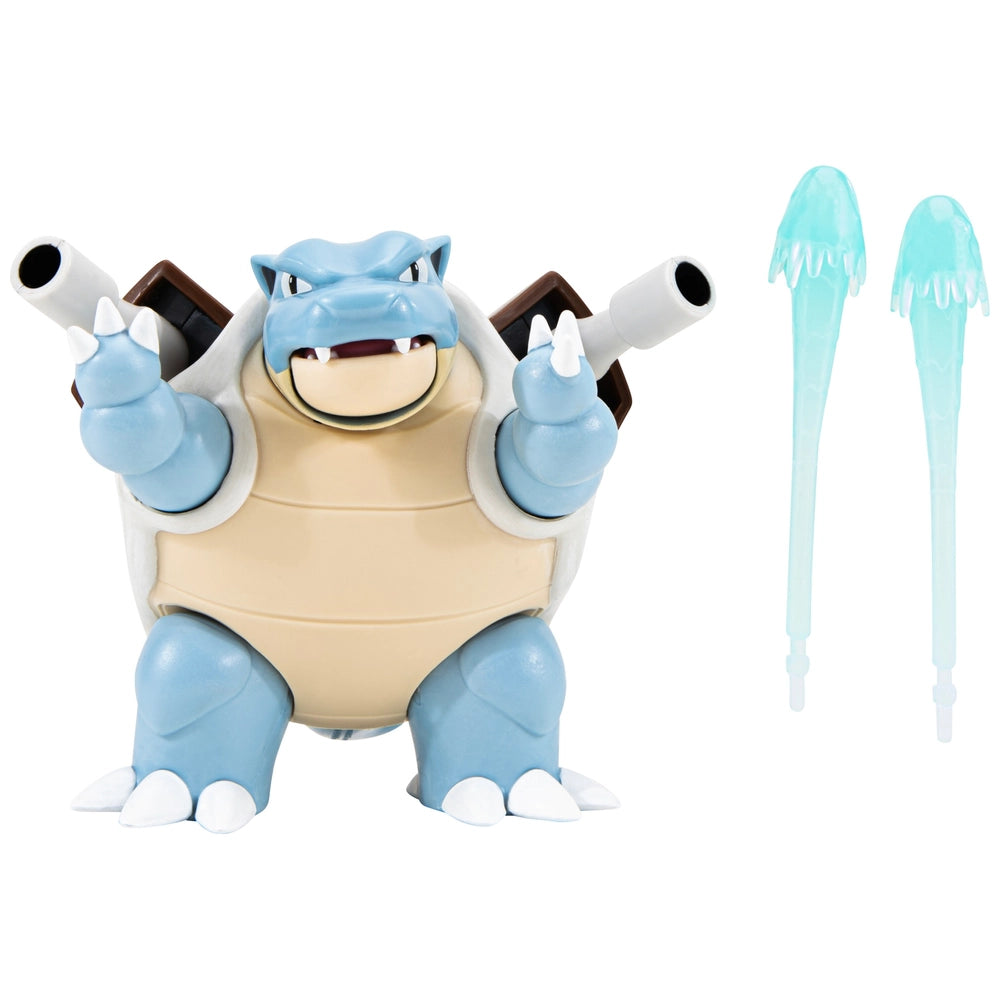 Pokémon 4.5-Inch Blastoise Battle Figure With Water Missile Cannon
