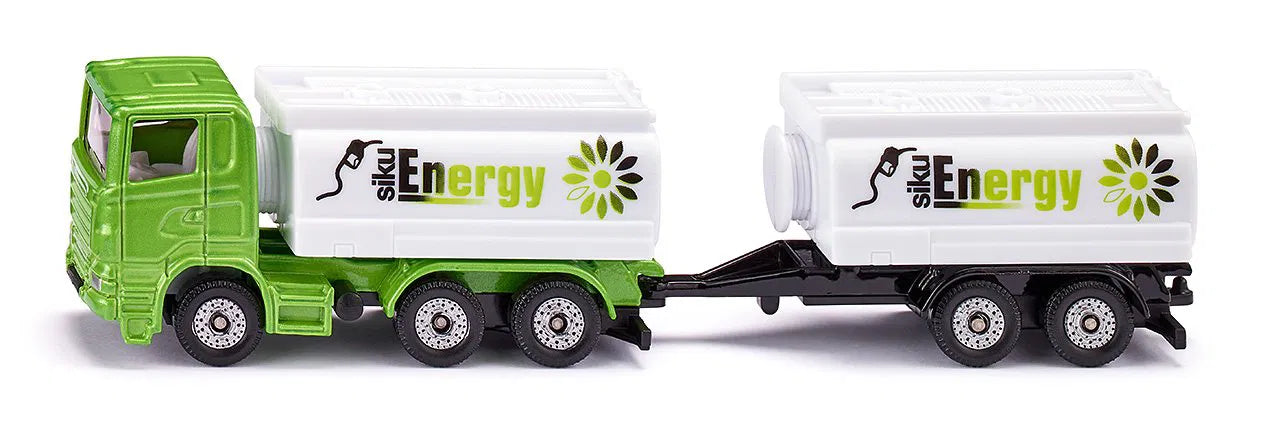 Siku 1:87 Truck With Tank Truck Superstructure And Trailer