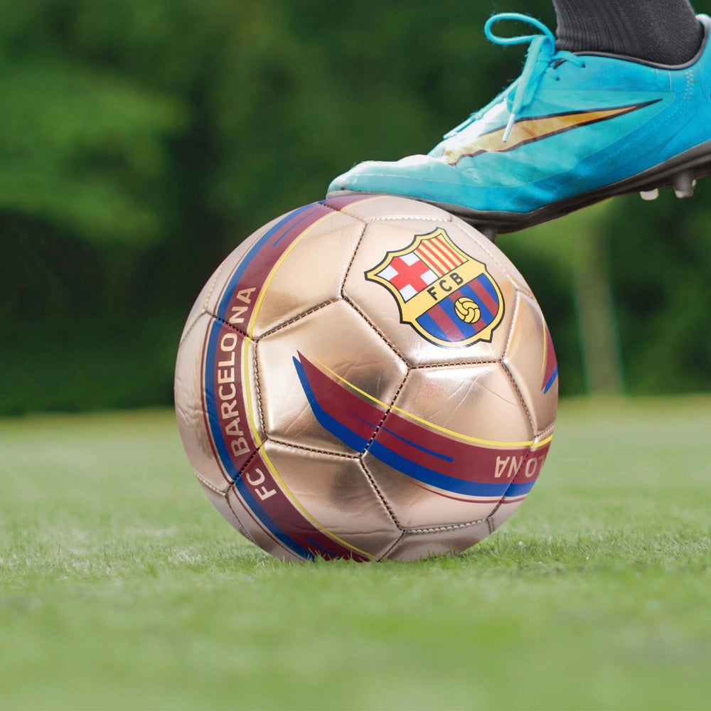 Fc Barcelona Ball Gold Metallic Size 5