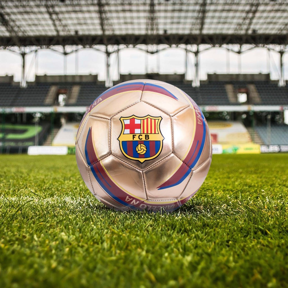 Fc Barcelona Ball Gold Metallic Size 5