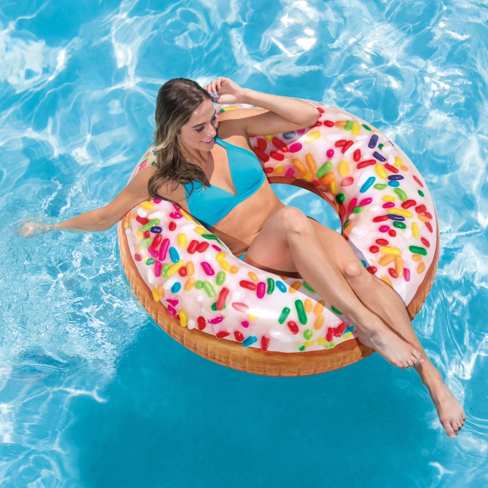 Intex Rainbow Sprinkle Donut Tube Pool Float